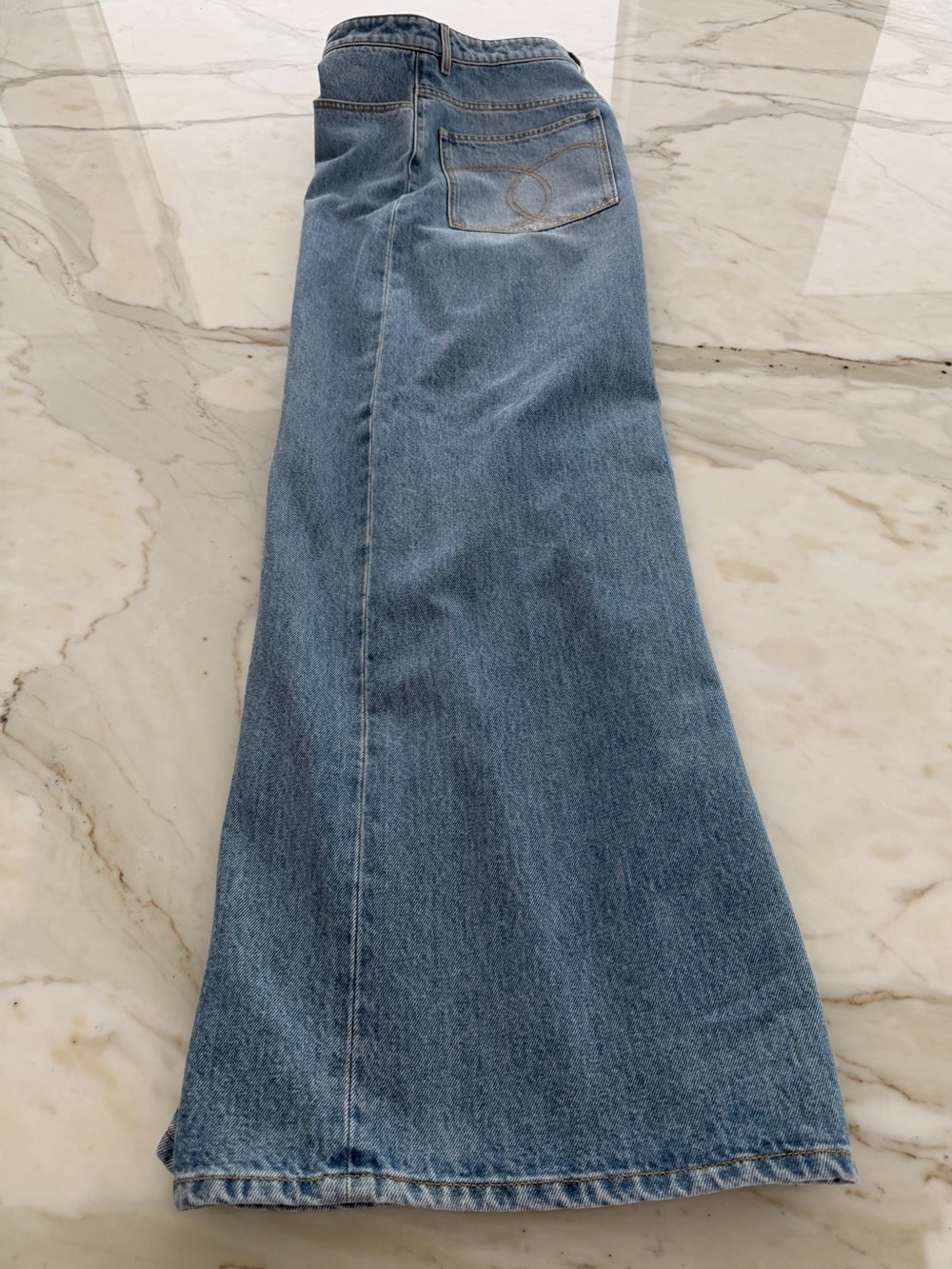 CHANEL 26A CC BLUE WASH BAGGY JEANS SIZE FR 36 / US 4 NWTS! - Picture 8 of 16